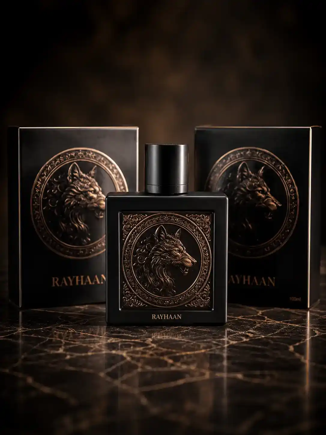 Rayhaan Wolf rodeado de tonos ámbar y ambiente nocturno