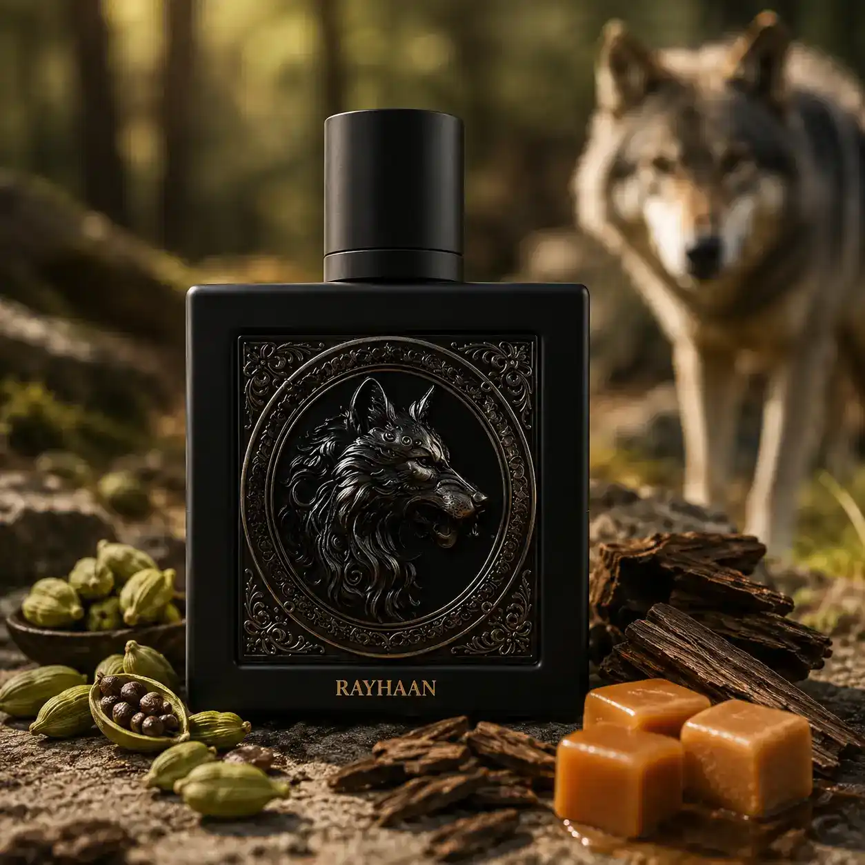 Rayhaan Wolf EDP 100ml · Especiado Dulce · El Lobo de las Noches Frías - Imagen 3