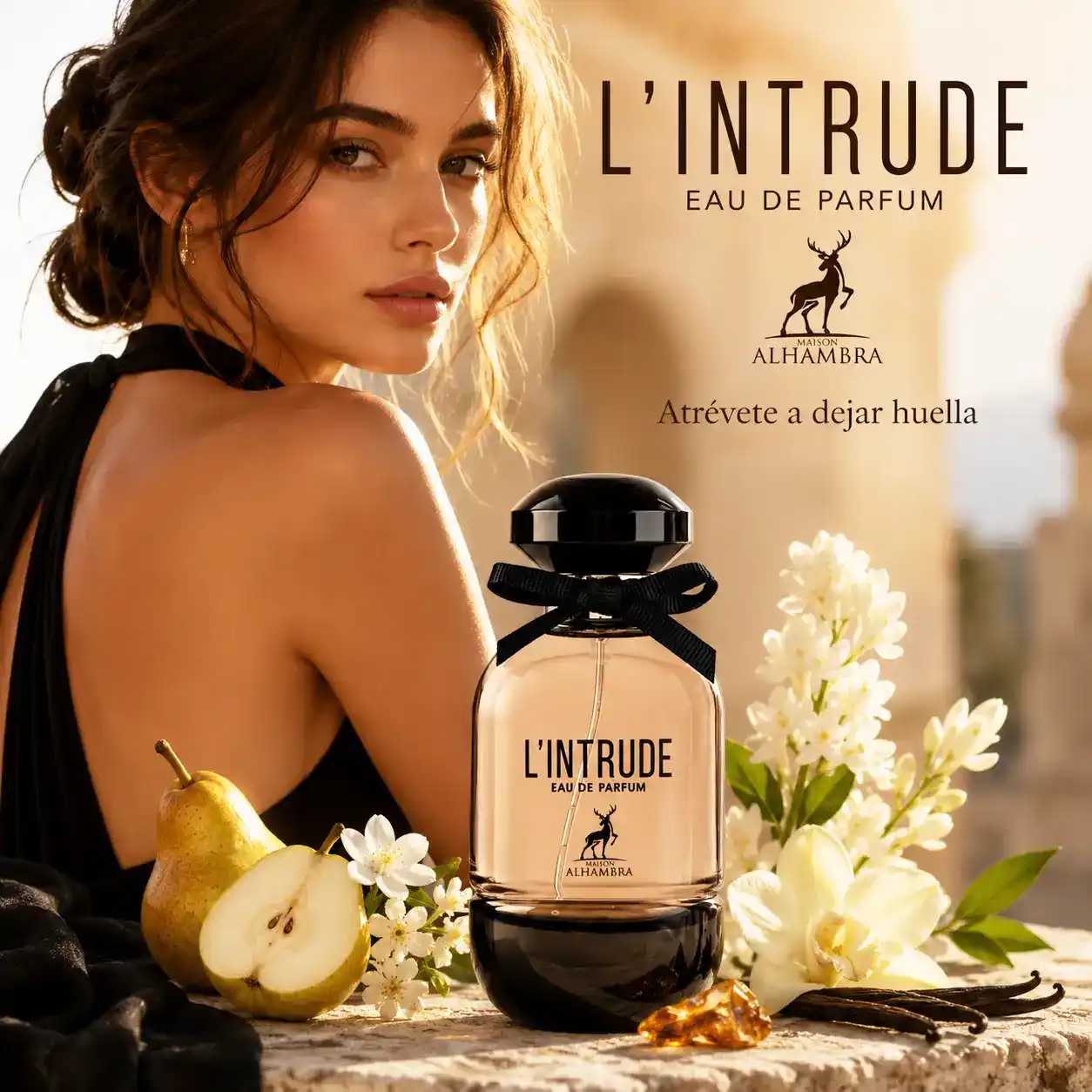 Presentación completa de Maison Alhambra Intrude EDP para mujer