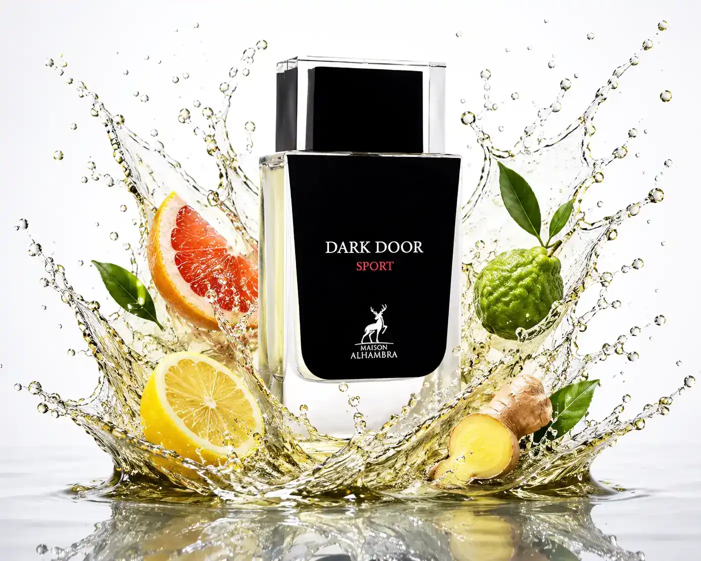 Perfume cítrico amaderado Maison Alhambra.