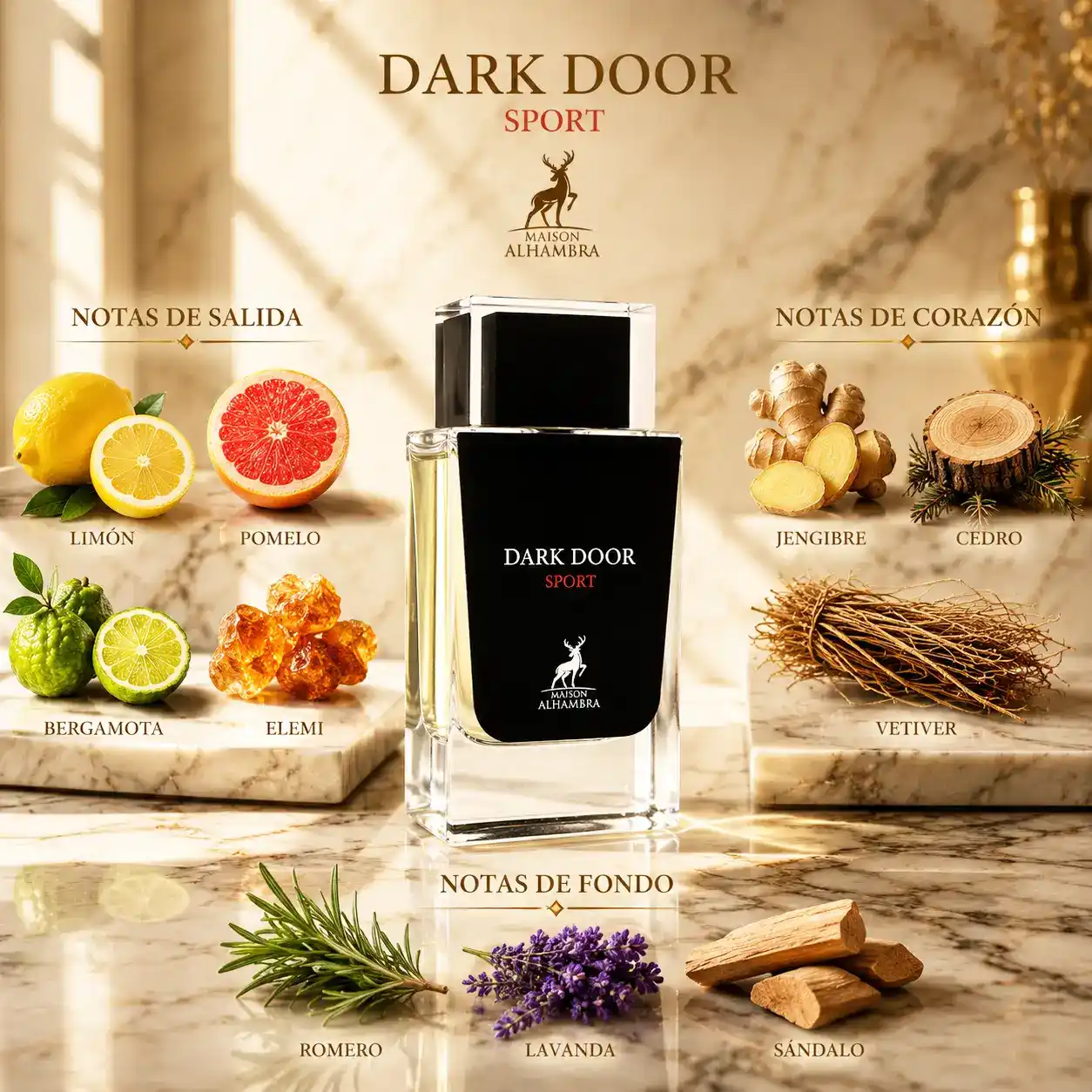 Maison Alhambra Dark Door Sport Eau de Parfum 100 ml.